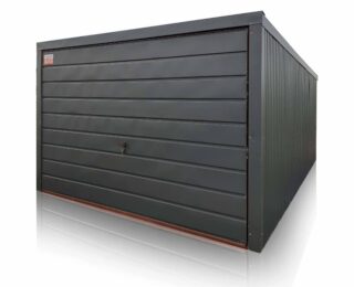 EUROSTAL Garage di lamiera 3x5m con pendenza posteriore, BTX 7016