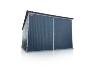 Garaj metalic 3 x 5m pantă spre spate - grafit