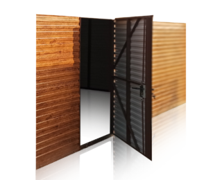 Ușă suplimentară cu tablă orizontală 90x200cm - Dreaptă