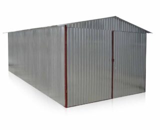 Garage di lamiera 3x5m - zincata - a due falde