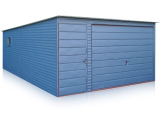 Garage, box in lamiera 4x5m, pendenza del tetto indietro