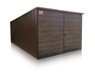 Garaz 3 x 5.5 m zadní spád, dvoukřídlá vrata široký panel