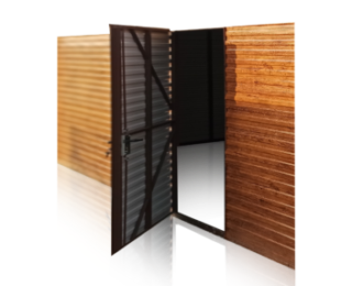 Ușă suplimentară cu tablă orizontală 90x200cm - Stângă