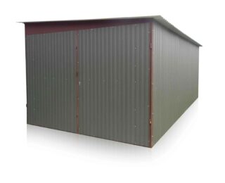 Garaj metalic 3 x 5 m, pantă la dreapta, BTX 6020