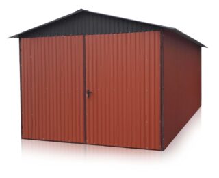 Garaj metalic 3 x 5 m cu două pante, BTX 8004, 9005