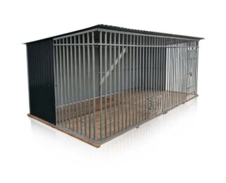 Cușcă mare pentru câine 4x2m - RAL 7016