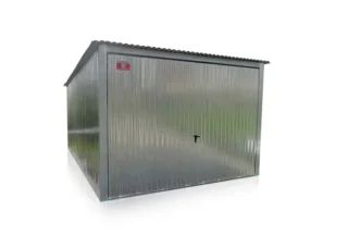 Garaj din tablă 3x5m -Eurostal - galvanizat, cu poarta ridicata