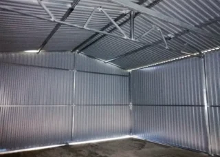 structură metalică galvanizată pentru garaj