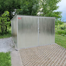 Garaj metalic 3x5m - structură galvanizată