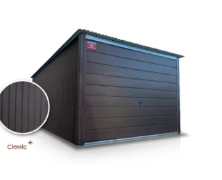 Garaj metalic 3×5m poartă ridicată-gamă largă-trapez lat