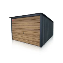 Garaj metalic 3x5m culoare antracit mat RAL 7016 cu poartă basculantă Winchester