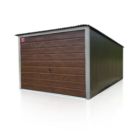 Garaj metalic Eurostal 3x5m cu design modern și poartă basculantă